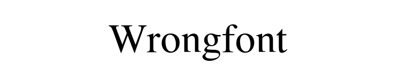 Wrongfont font preview