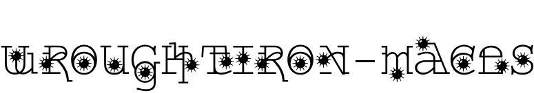 WroughtIron-Maces font preview