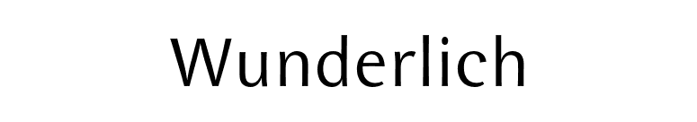 Wunderlich font preview