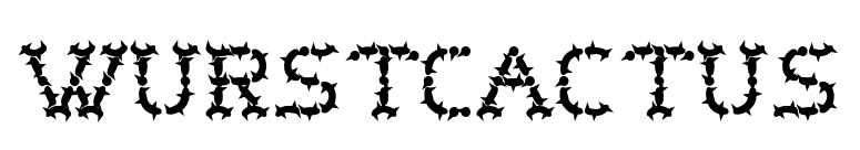 WurstCactus font preview