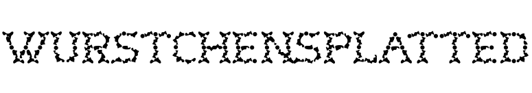 WurstchenSplatted font preview