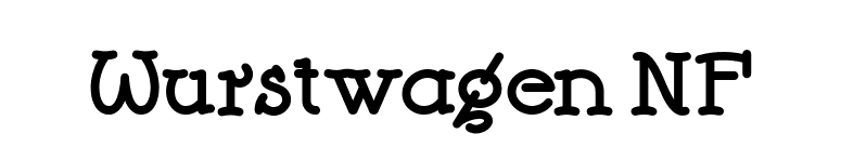 Wurstwagen NF font preview