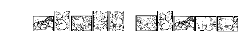 WWAnimalPrints font preview