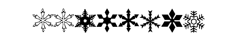 WWFlakes font preview