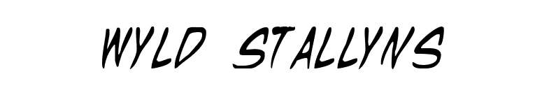 Wyld Stallyns font preview