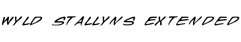Wyld Stallyns Extended font preview