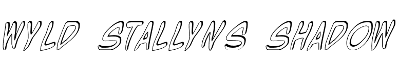 Wyld Stallyns Shadow font preview