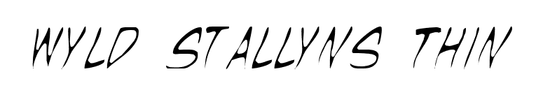 Wyld Stallyns Thin font preview