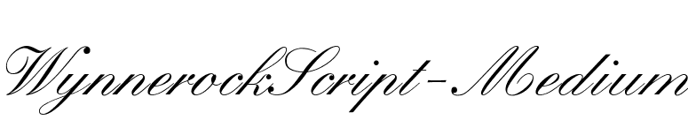 WynnerockScript-Medium font preview