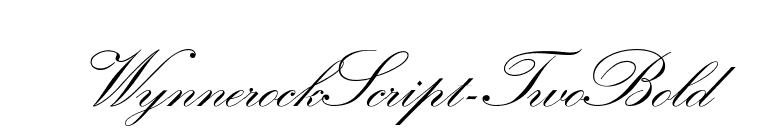 WynnerockScript-TwoBold font preview