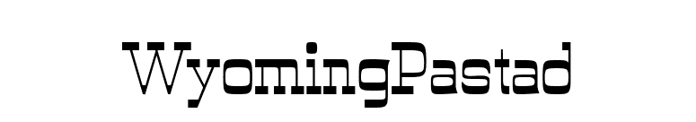 WyomingPastad font preview