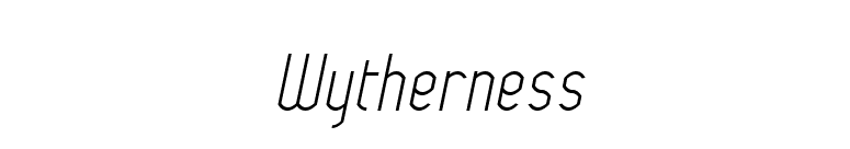 Wytherness font preview