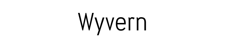 Wyvern font preview