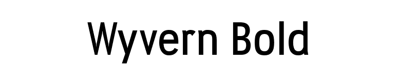 Wyvern Bold font preview