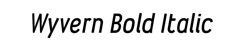 Wyvern Bold Italic font preview