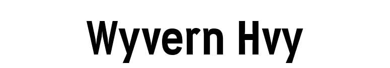 Wyvern Hvy font preview