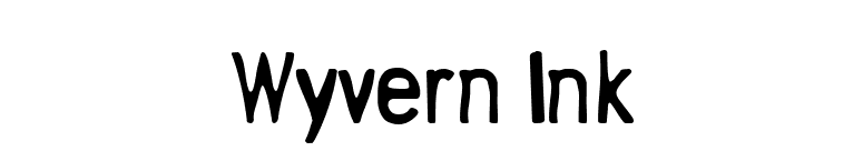 Wyvern Ink font preview