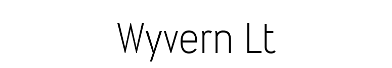 Wyvern Lt font preview