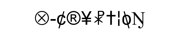 X-Cryption font preview