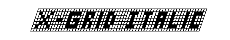 X-Grid Italic font preview
