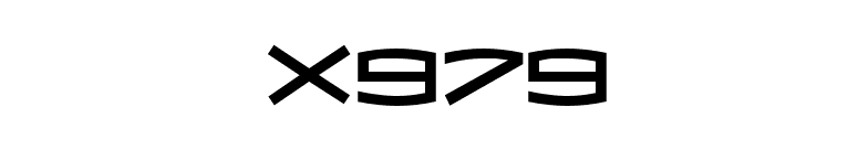 X979 font preview