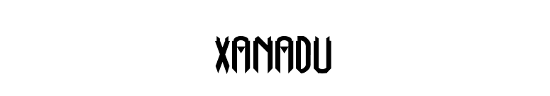 Xanadu font preview
