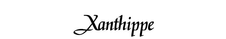 Xanthippe font preview