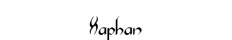 Xaphan font preview