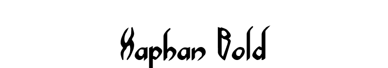 Xaphan Bold font preview