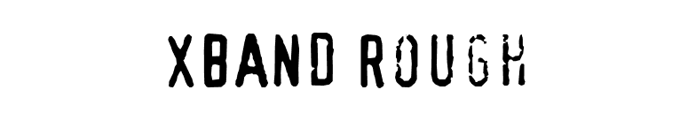 XBAND Rough font preview