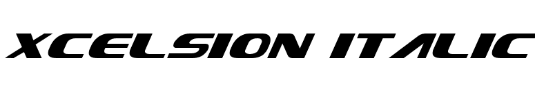 Xcelsion Italic font preview