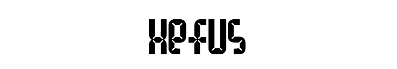 Xefus font preview