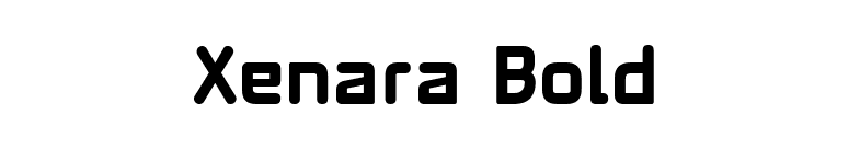 Xenara Bold font preview
