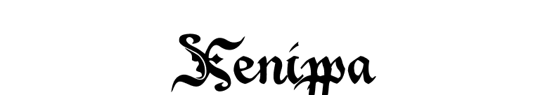 Xenippa font preview