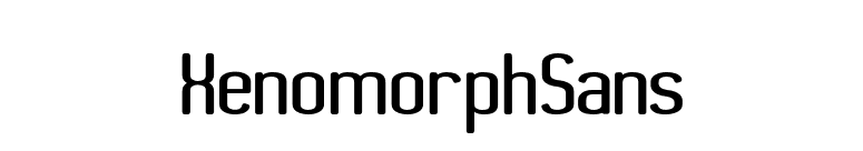 XenomorphSans font preview