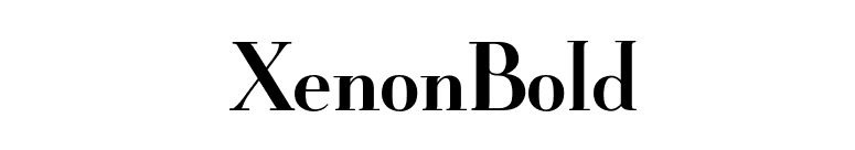 XenonBold font preview
