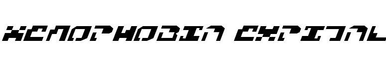 Xenophobia ExpItal font preview