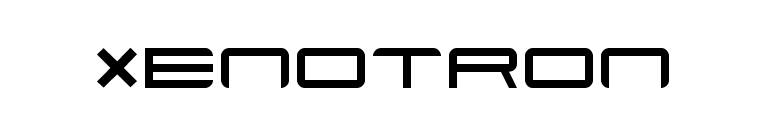 Xenotron font preview