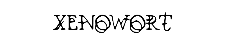 Xenowort font preview
