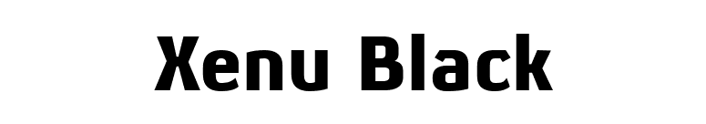 Xenu Black font preview