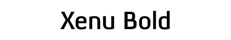 Xenu Bold font preview