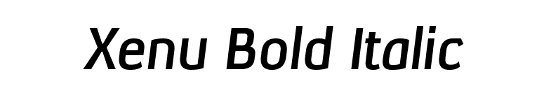 Xenu Bold Italic font preview