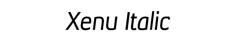 Xenu Italic font preview