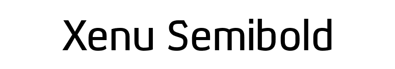 Xenu Semibold font preview