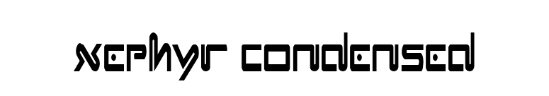 Xephyr Condensed font preview