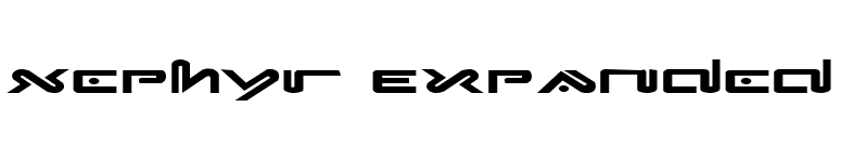 Xephyr Expanded font preview