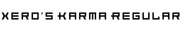 Xero's Karma Regular font preview
