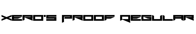 Xero's Proof Regular font preview