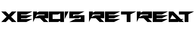 Xero's Retreat font preview