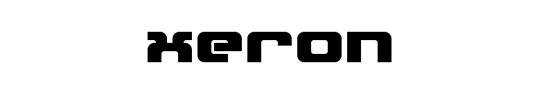 Xeron font preview